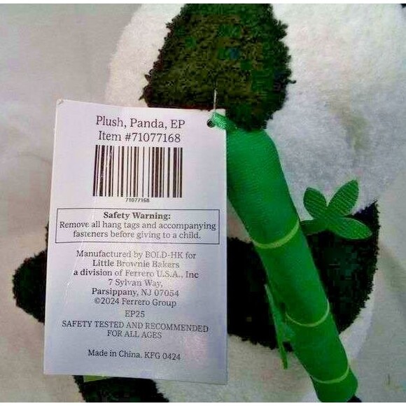 NWT Little Brownie Bakers Mei Lan Panda Plush Soft Stuffed Animal 10" 2024 New - Picture 6 of 6